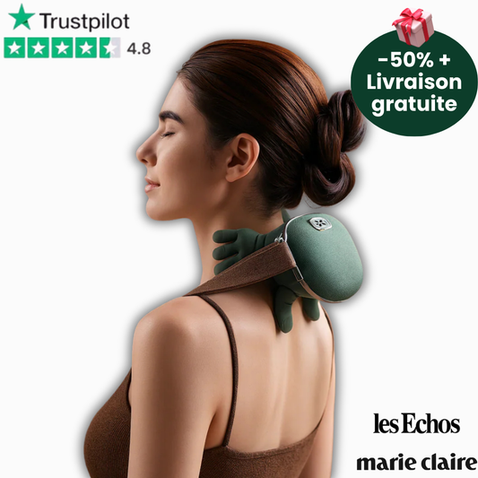 Masseur Cervical & Épaules – 3 Modes, Massage Pétrissant